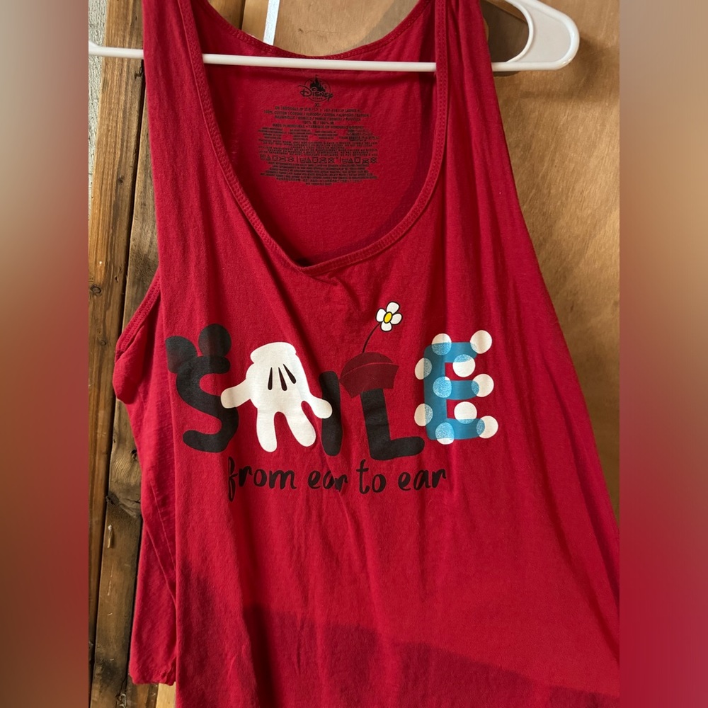 Disney parks smile tank top Minnie Mouse XL